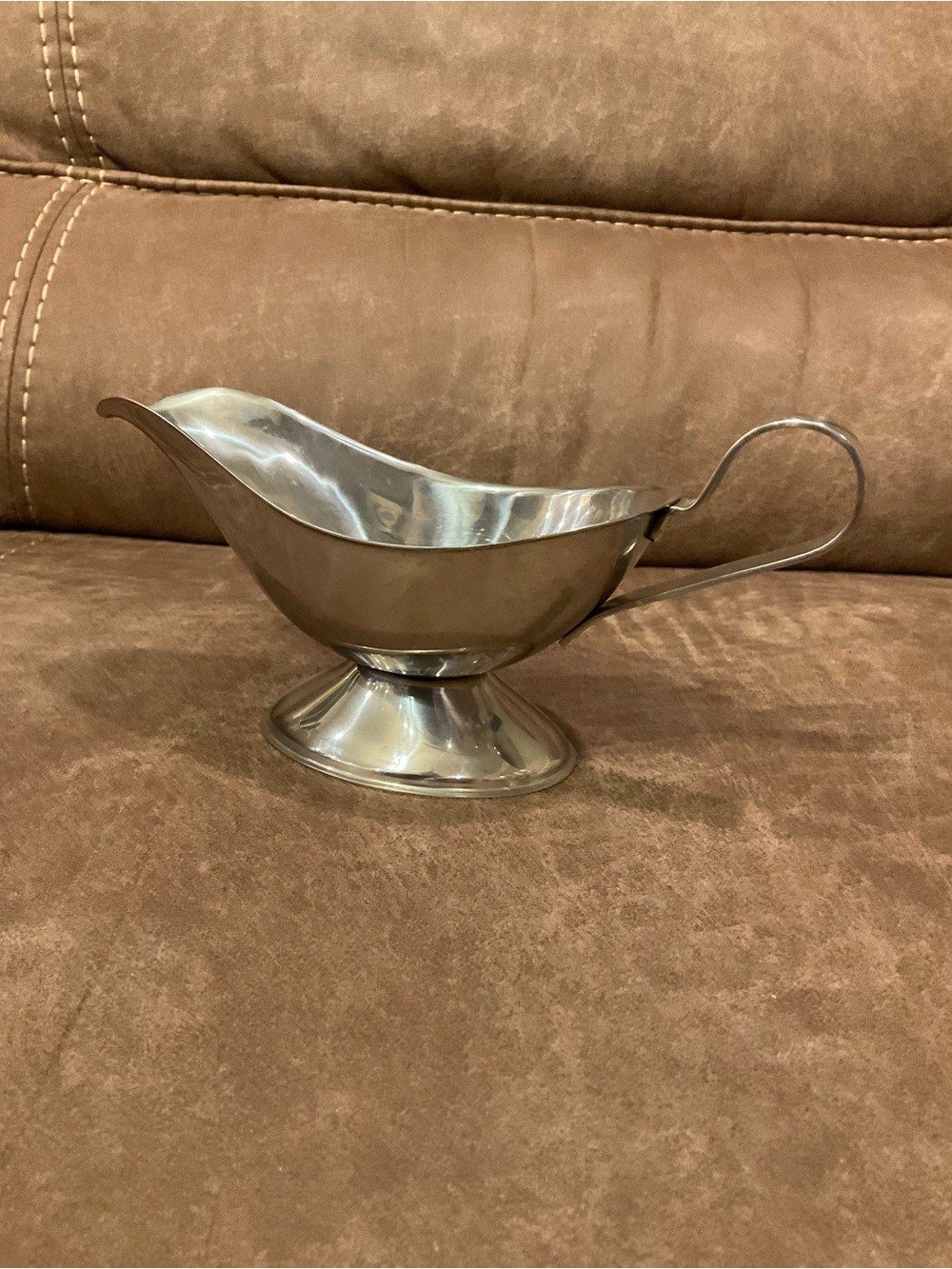 Vintage Stainless Gravy Boat